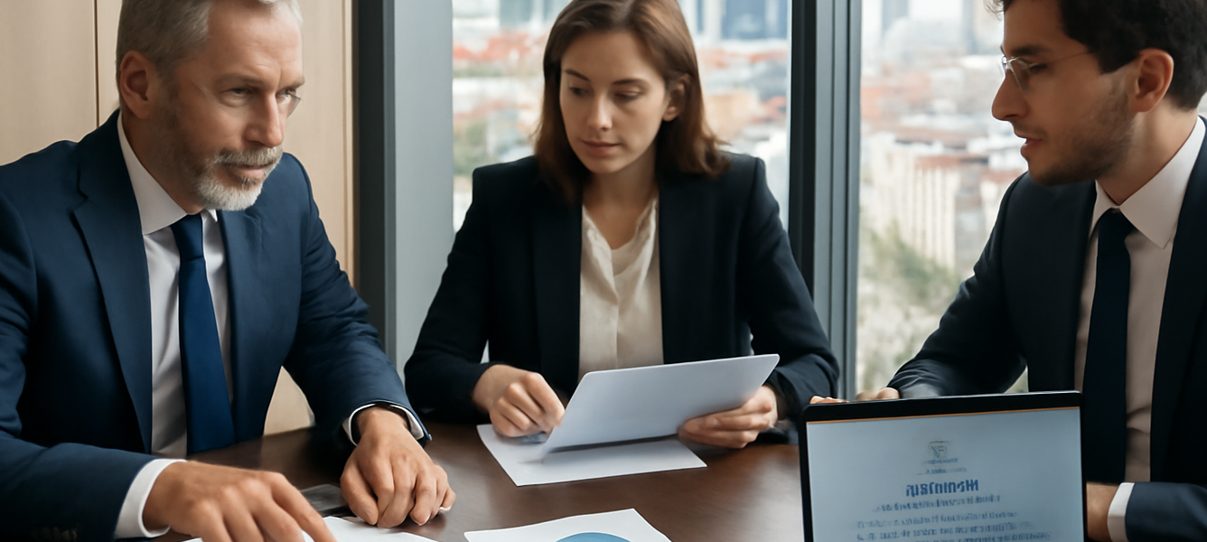 dividendi infragruppo assicurazioni estere in Spagna in un ufficio direzionale a Madrid con professionisti e documenti